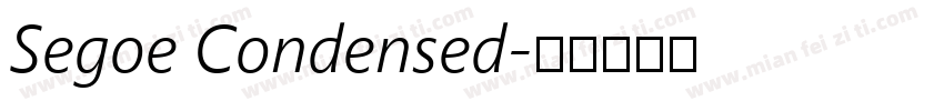Segoe Condensed字体转换
